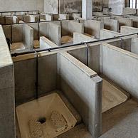 Toilet room at Fort Breendonk, Belgium