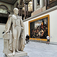 Statue of King Leopold I in the Museum of Ancient Art, Brussels, Belgium