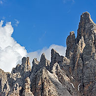 Mountain ridge in the Dolomites, Italy