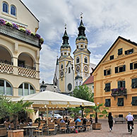Square with historical houses and the cathedral at Brixen / Bressanone, Dolomites, Italy
<BR><BR>More images at www.arterra.be</P>