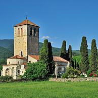 The basilica Saint-Just de Valcabrère in Romanesque style at Comminges, Pyrenees, France